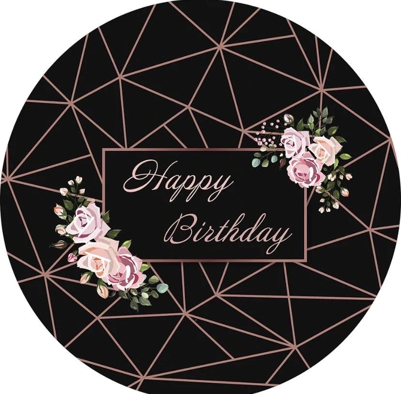 Elegant Round Backdrop (Material: Polyester)