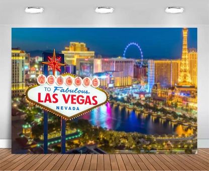 Fabulous Las Vegas Backdrop (Material: Vinyl)
