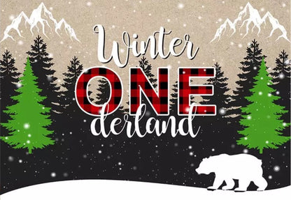 Lumberjack in Wonderland Backdrop (Material: Vinyl)