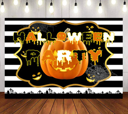 Halloween Party Backdrop (Material: Vinyl)