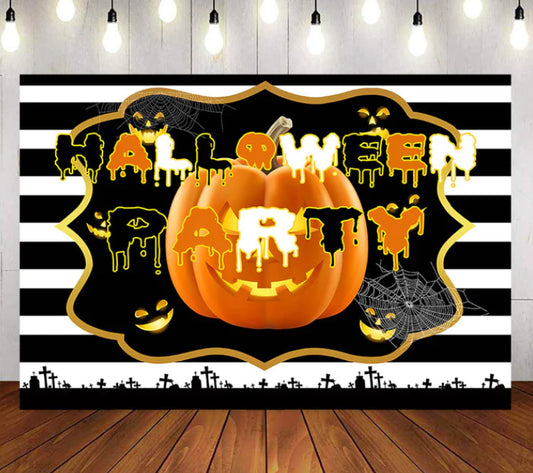 Halloween Party Backdrop (Material: Vinyl)