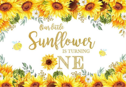 Sunflower Backdrop (Material: Vinyl)