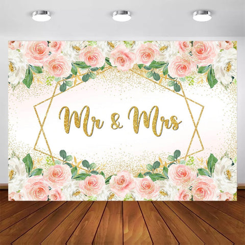 Mr. & Mrs. Backdrop (Material: Vinyl)