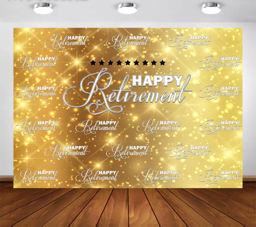 Retirement Backdrop (Material: Vinyl)