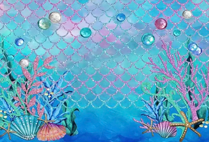 Mermaid Paradise Backdrop