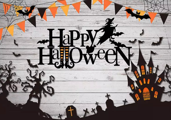 Spooky Halloween Backdrop (Material: Vinyl)
