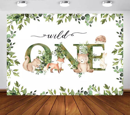 WildOne Jungle Backdrop (Material: Vinyl)
