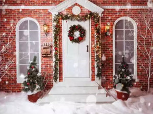 Christmas Entrance Backdrop