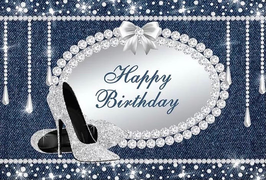 Silver Heel Backdrop (Material: Vinyl)