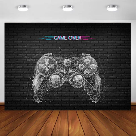 Video Game Night Backdrop (Material: Vinyl)