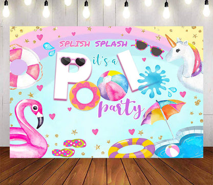 Splish-Splash Backdrop (Material: Vinyl)