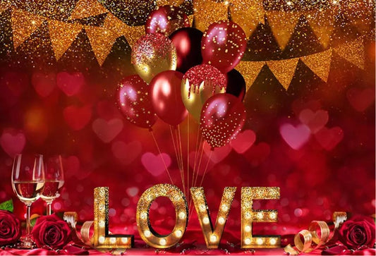 Love is in the air Backdrop (Material: Vinyl)