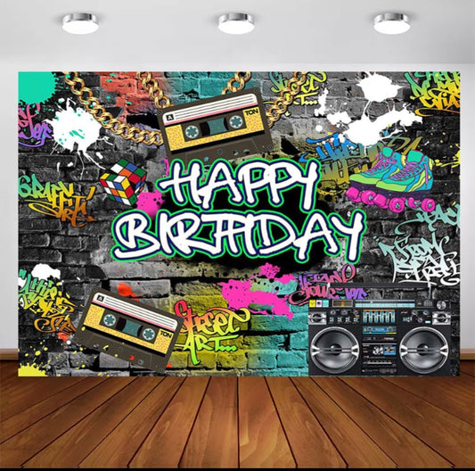 The 90s Backdrop (Material: Vinyl)