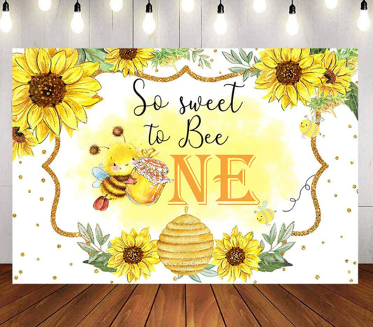 ONE B-Flower Backdrop (Material: Vinyl)