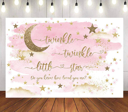 Pink Twinkle Backdrop (Material: Vinyl)