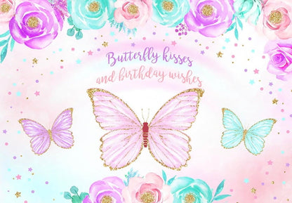 Esmeralda Butterfly Backdrop (Material: Vinyl)