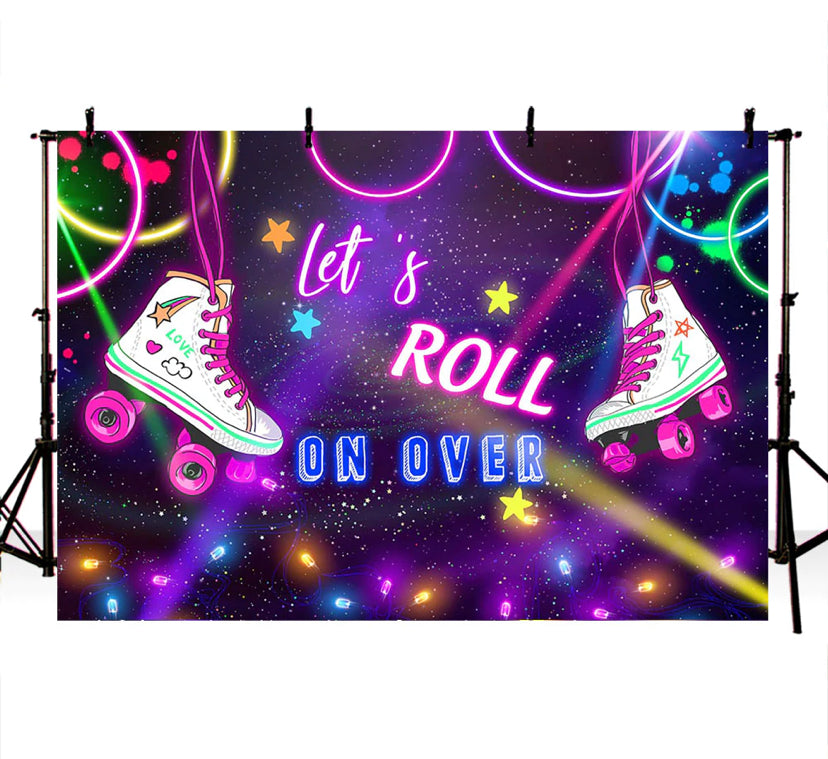 Let’s Roll Backdrop (Material: Vinyl)