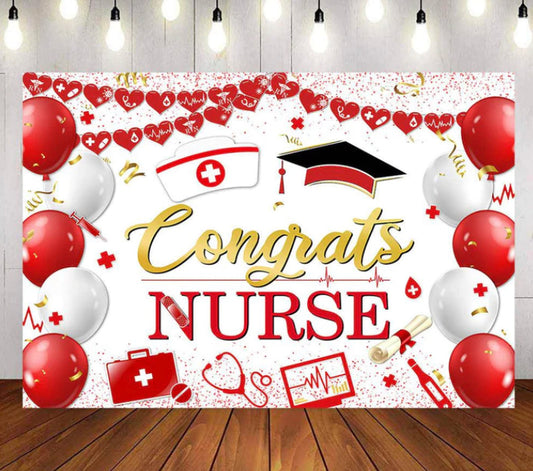 Nurse Grad Backdrop (Material: Vinyl)