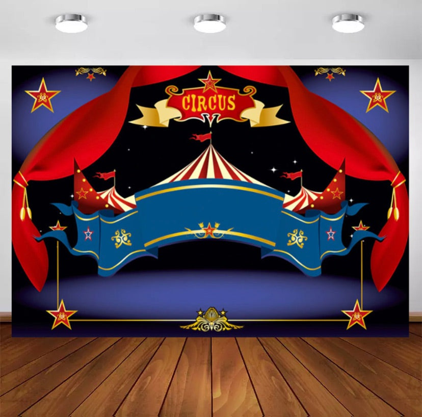 Circus Entrance Backdrop (Material: Vinyl)