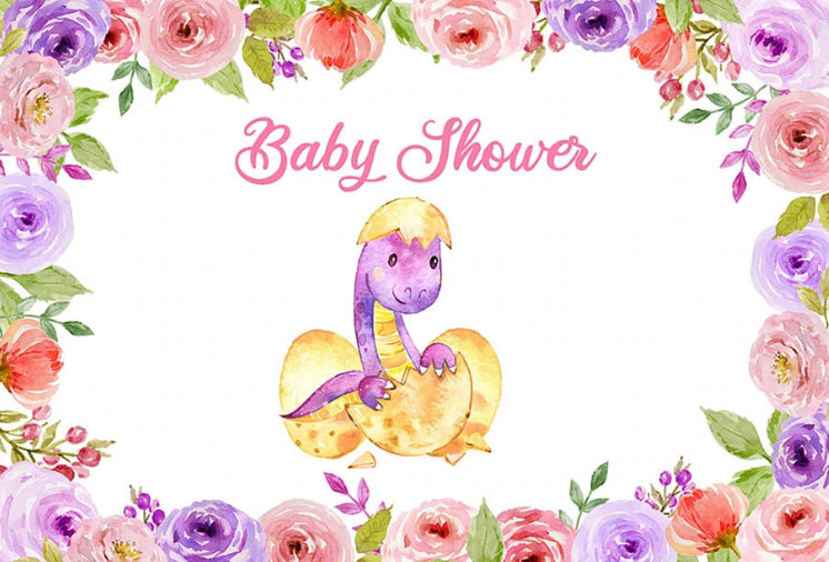 Brachiosaurus Dinosaur Backdrop (Material: Vinyl)