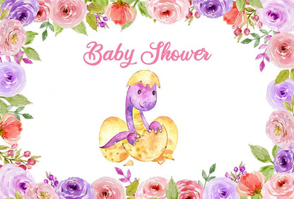 Brachiosaurus Dinosaur Backdrop (Material: Vinyl)