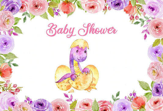 Brachiosaurus Dinosaur Backdrop (Material: Vinyl)