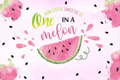 Watermelon in Pink Backdrop