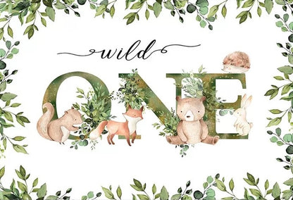 WildOne Jungle Backdrop (Material: Vinyl)