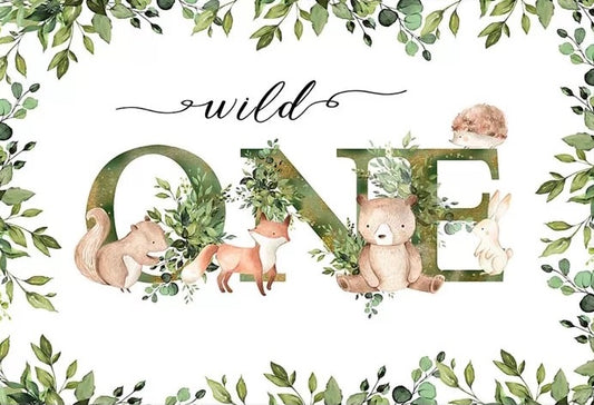 WildOne Jungle Backdrop (Material: Vinyl)