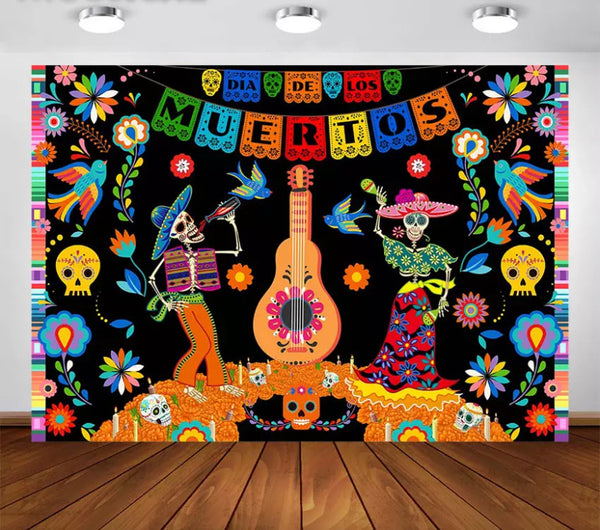 Day of the Dead Backdrop (Material: Vinyl)