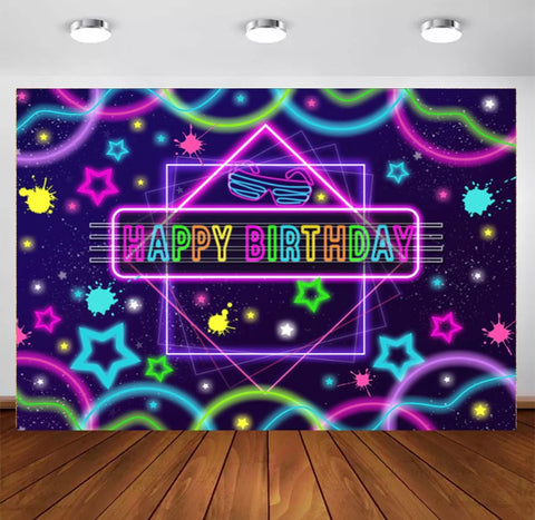 Glow Neon Backdrop (Material: Vinyl)