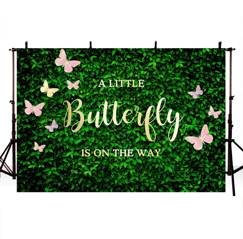 Garden Butterfly Backdrop (Material: Vinyl)