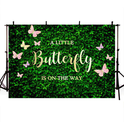 Garden Butterfly Backdrop (Material: Vinyl)