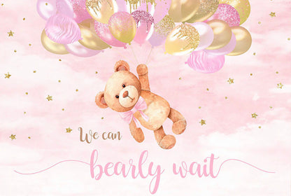 Pink Bearly Wait Backdrop (Material: Vinyl)