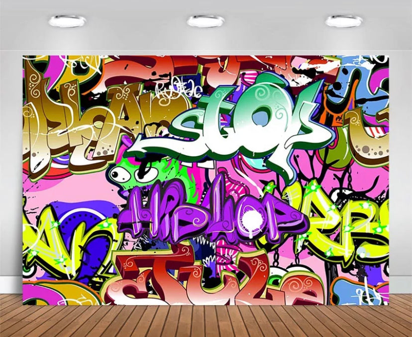 Graffiti Backdrop (Material: Vinyl)