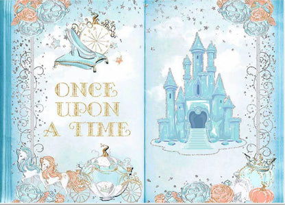 Once Upon a Blue Backdrop (Material: Vinyl)