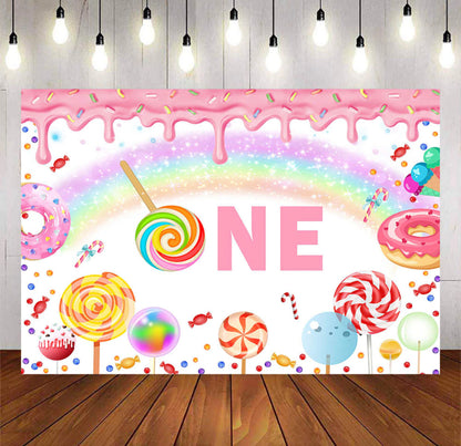 Candy ONE Backdrop (Material: Vinyl)