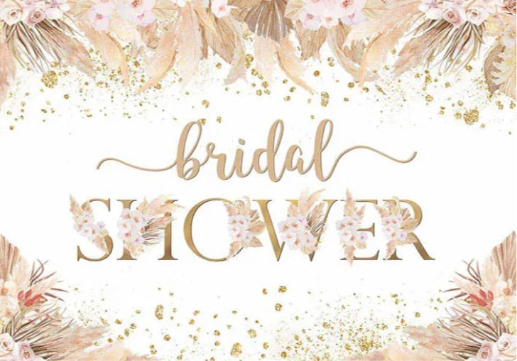 Bridal Shower Backdrop (Material: Vinyl)