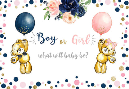 Teddy Boy or Teddy Girl Backdrop (Material: Vinyl)