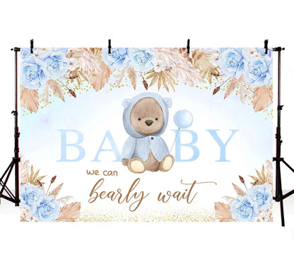 Blue Bearly Backdrop (Material: Vinyl)