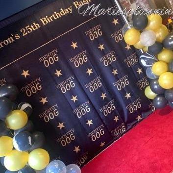 Custom Step & Repeat Backdrop (Material: Vinyl or Microfiber)