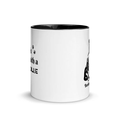 Border Collie Mug with Color Inside