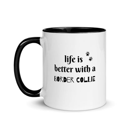 Border Collie Mug with Color Inside