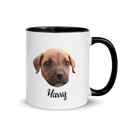 Custom Head Pet on a MUG with Color Inside