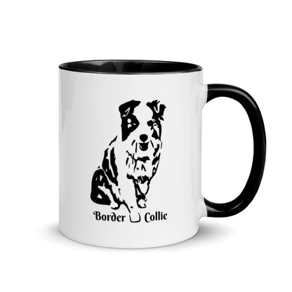 Border Collie Mug with Color Inside