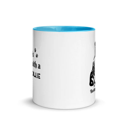 Border Collie Mug with Color Inside