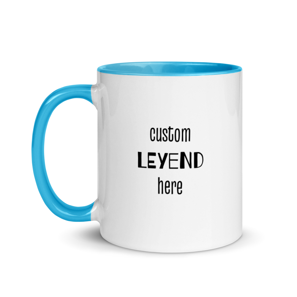 Custom Head Pet on a MUG with Color Inside