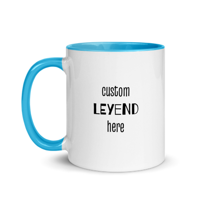 Custom Head Pet on a MUG with Color Inside