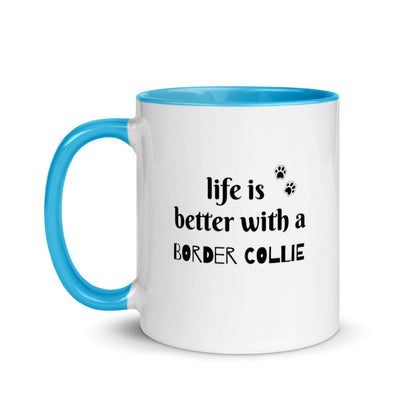 Border Collie Mug with Color Inside
