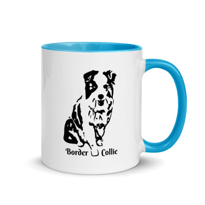 Border Collie Mug with Color Inside